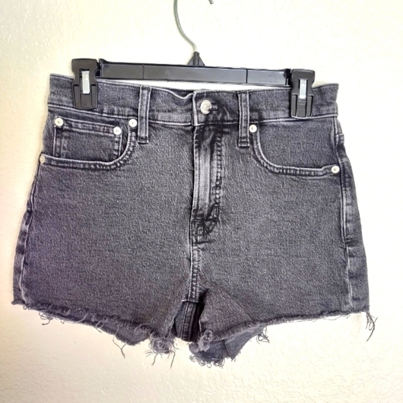 madewell the perfect jean short in faded black sz 26 - Picture 1 of 6